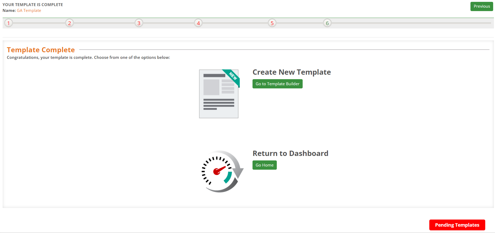 Using the Template Wizard